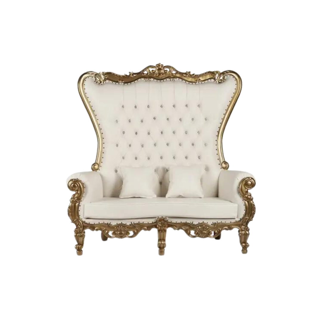 King & Queen Thrown Chairs (Love Seat)